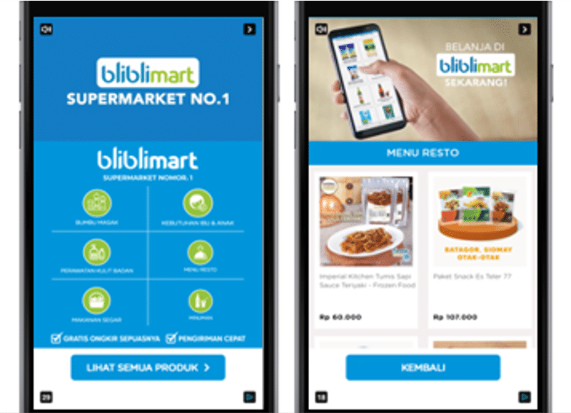 Shopping Groceries Online Seamless RMB Experience Leading to Purchase