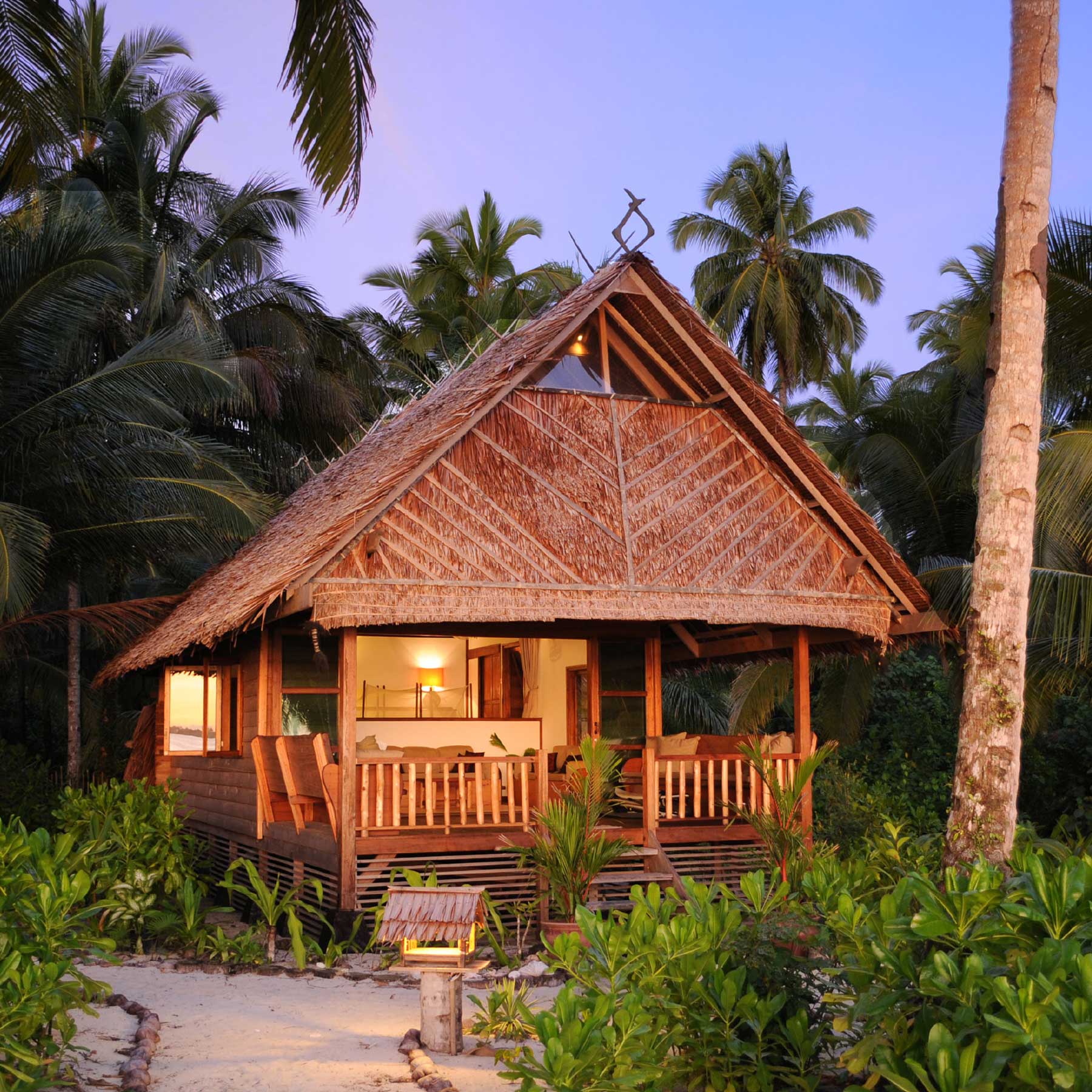 Beach Bungalows and Restaurant WavePark Mentawai Surf Resort