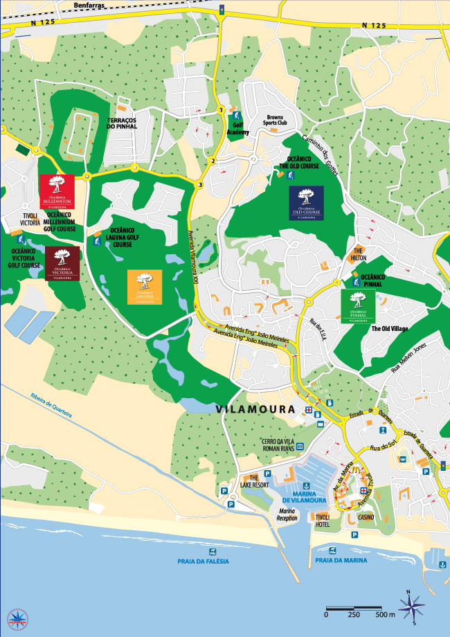 Carte Vilamoura Portugal Vilamoura Map
