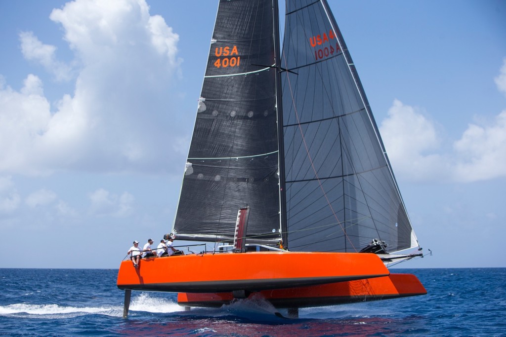 GUNBOAT G4 A Cruising Cat That Flies (Literally) Wave Train