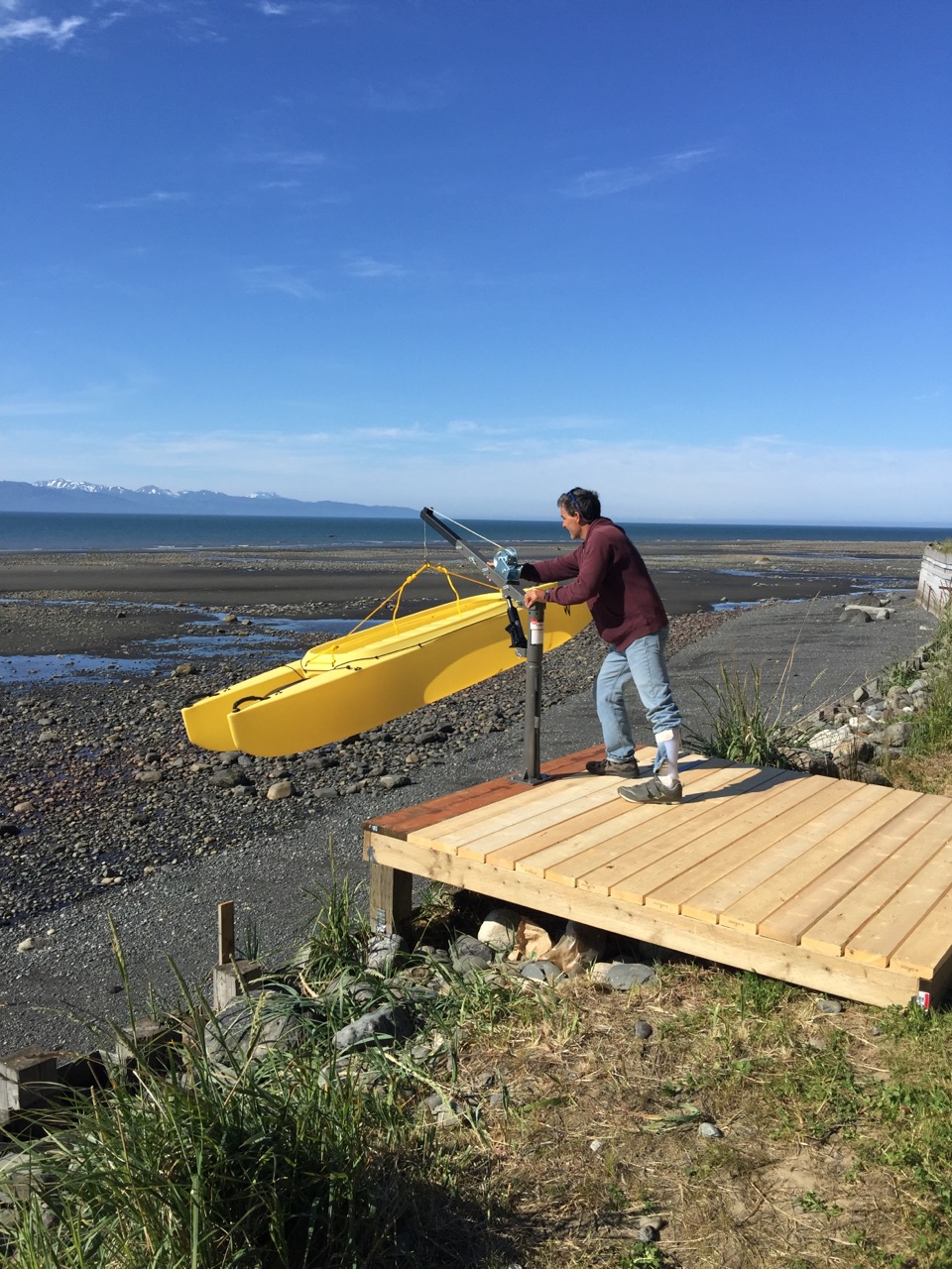 DIY loading deck and winch system for my W500 kayak Wavewalk® Stable