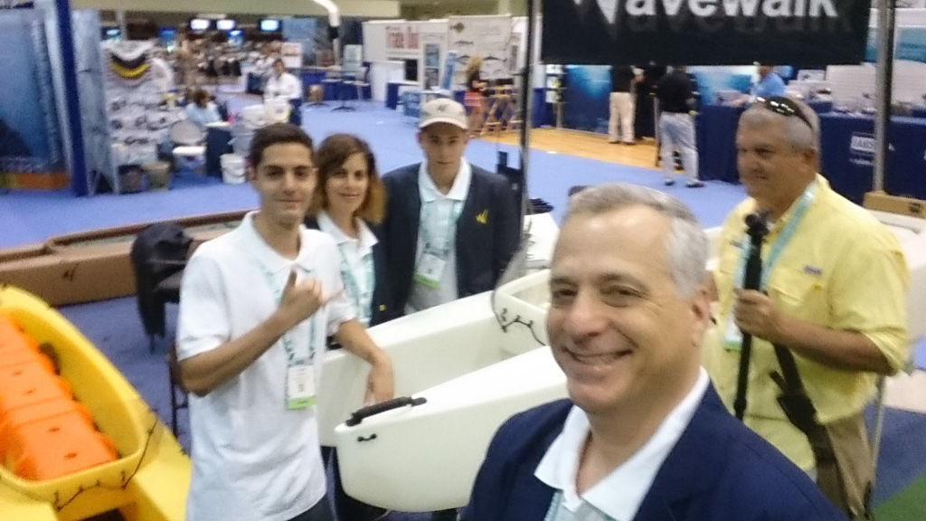 Wavewalk’s booth at ICAST 2016 Wavewalk® Stable Kayaks
