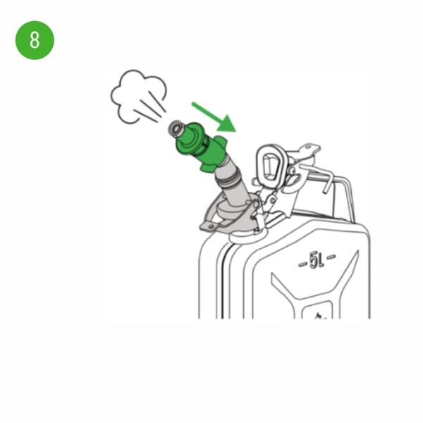 Connecting a 'Smart Spout' to a Style Wavian Fuel Can Wavian