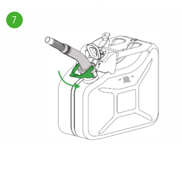 Connecting a 'Universal Spout' to a Style Wavian Fuel Can