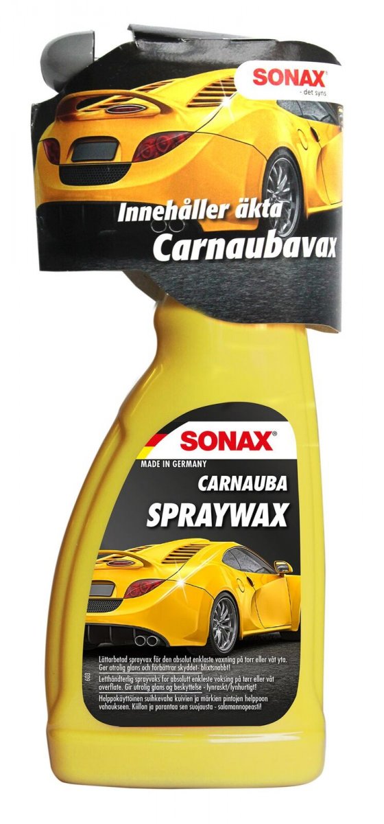 Sonax Carnauba Spraywax 500ml Waxdog.se