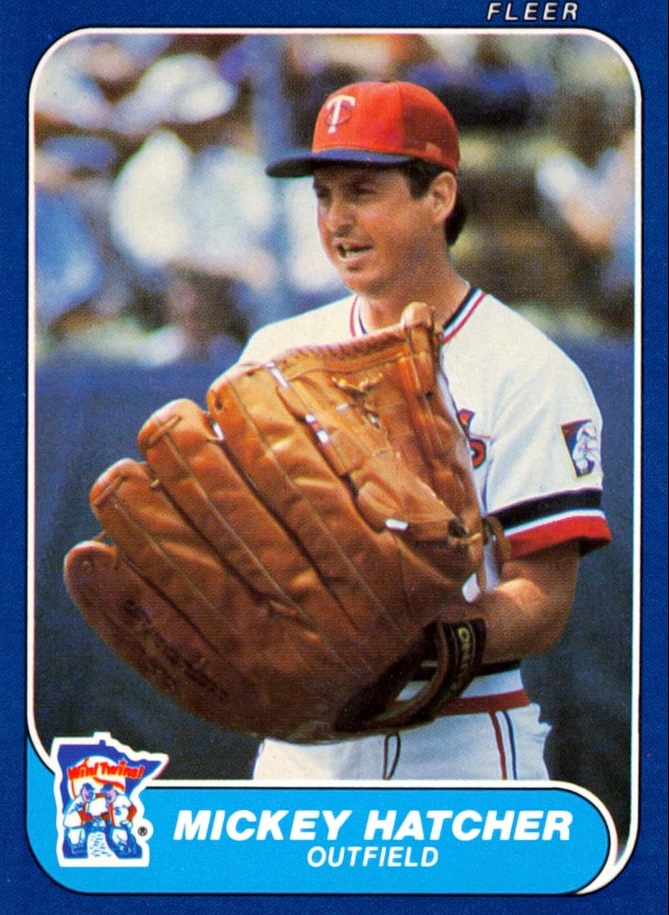 1986 Fleer Mickey Hatcher Wax Pack Gods