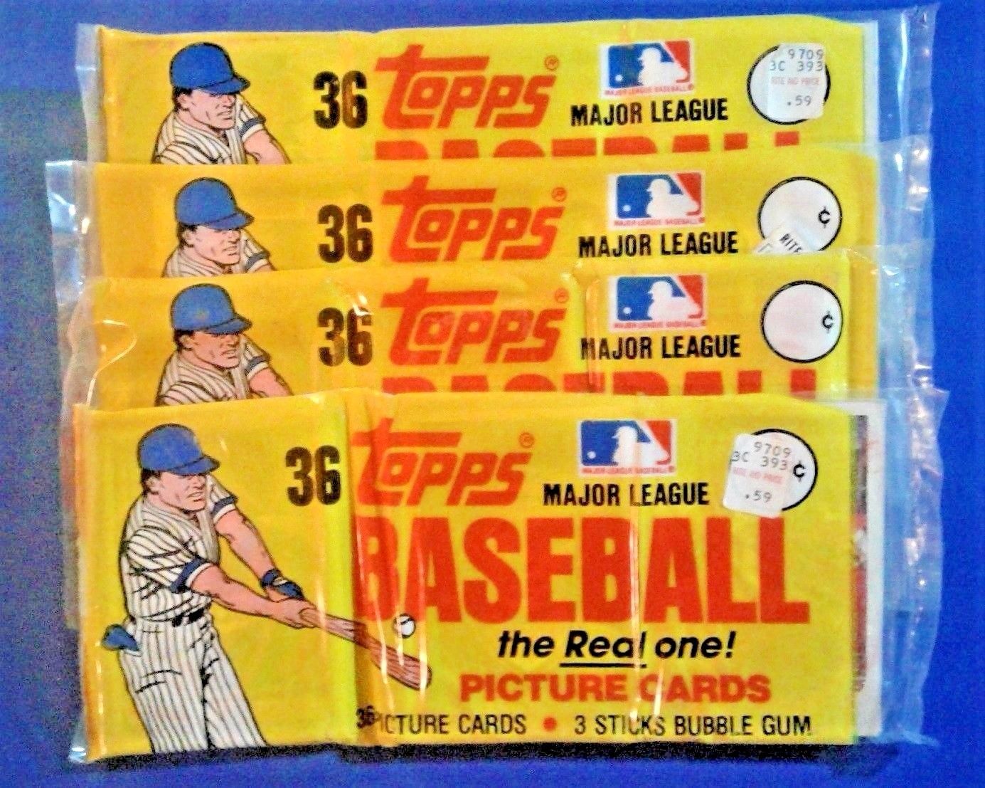 1982 Topps Baseball Unopened Grocery Rack Packs Wax Pack Gods