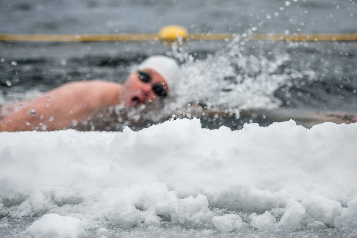 Winter Swimming World Cup and Scandinavian Championship 2016 › Way up north