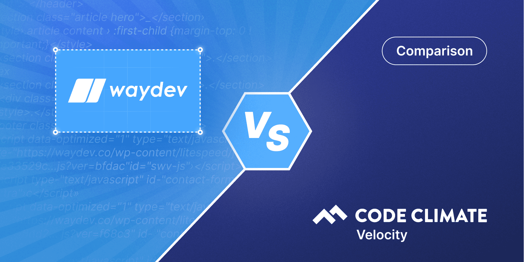 Code Climate Velocity vs. Waydev Waydev