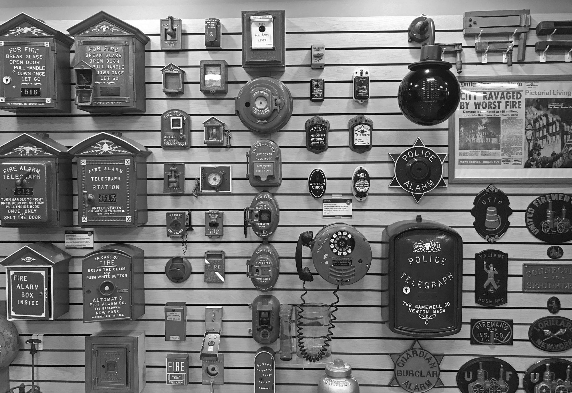 Antique Alarm Systems Security Museum Wayne Alarm