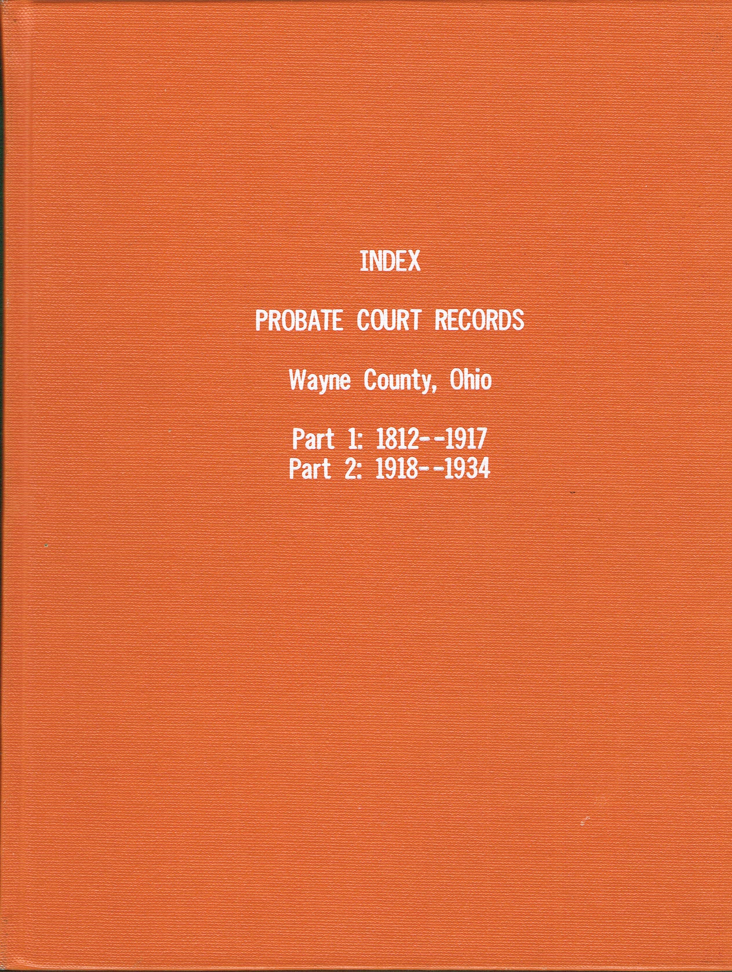Publications Wayne County Genealogical Society