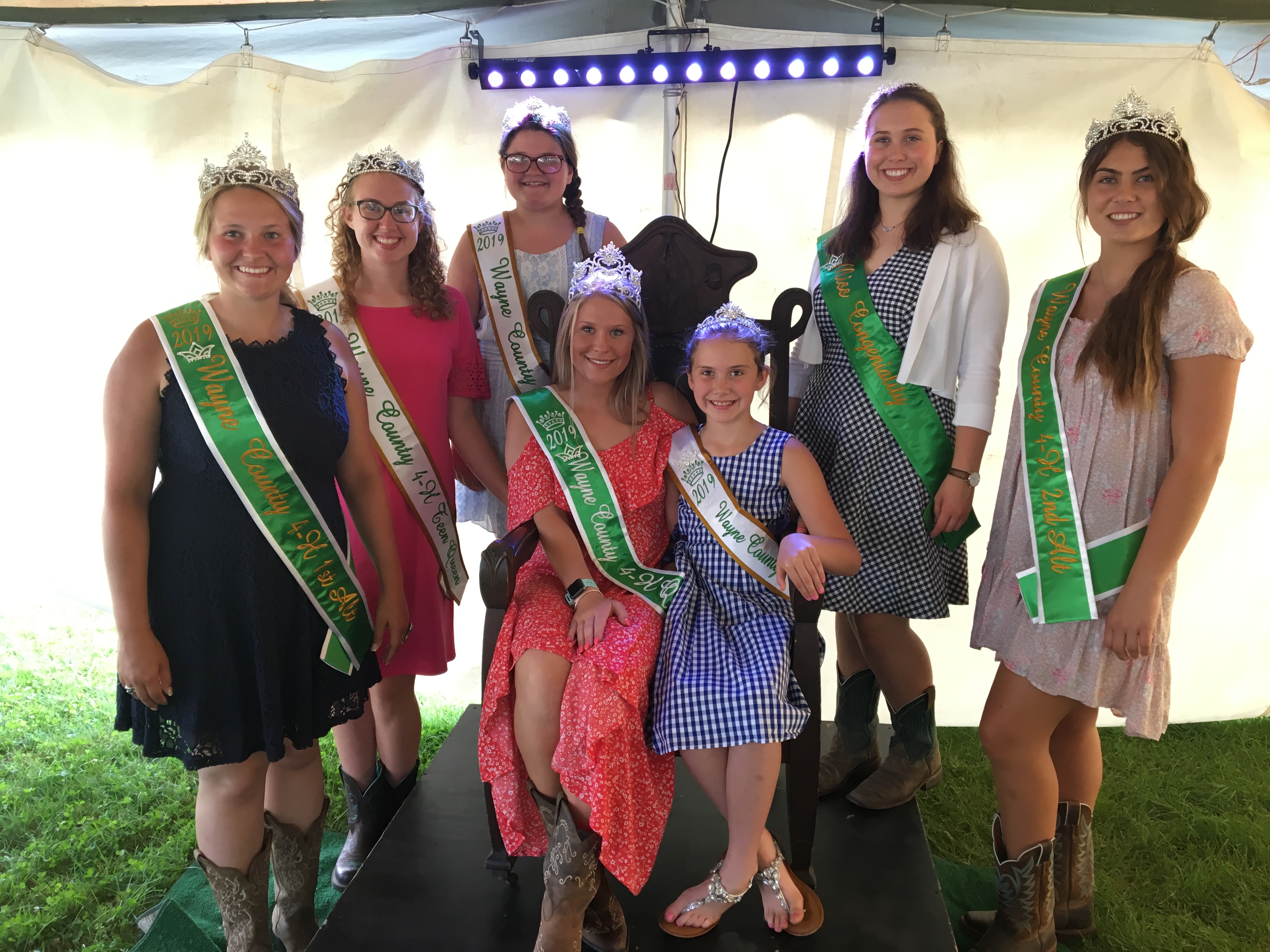 2019 Queen Court Wayne County 4H Fair Queen