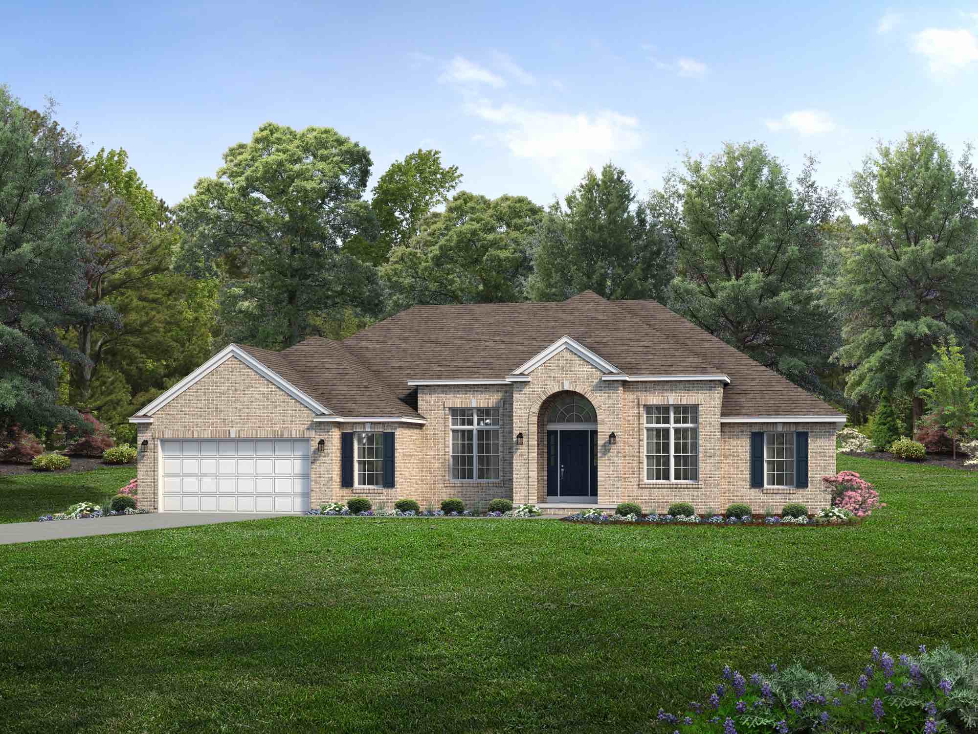 Alexandria Floor Plan Ranch Custom Home Wayne Homes