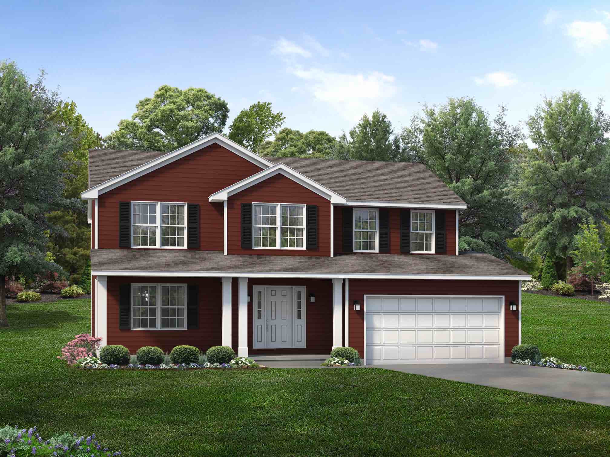 Chelsea Floor Plan TwoStory Custom Home Wayne Homes