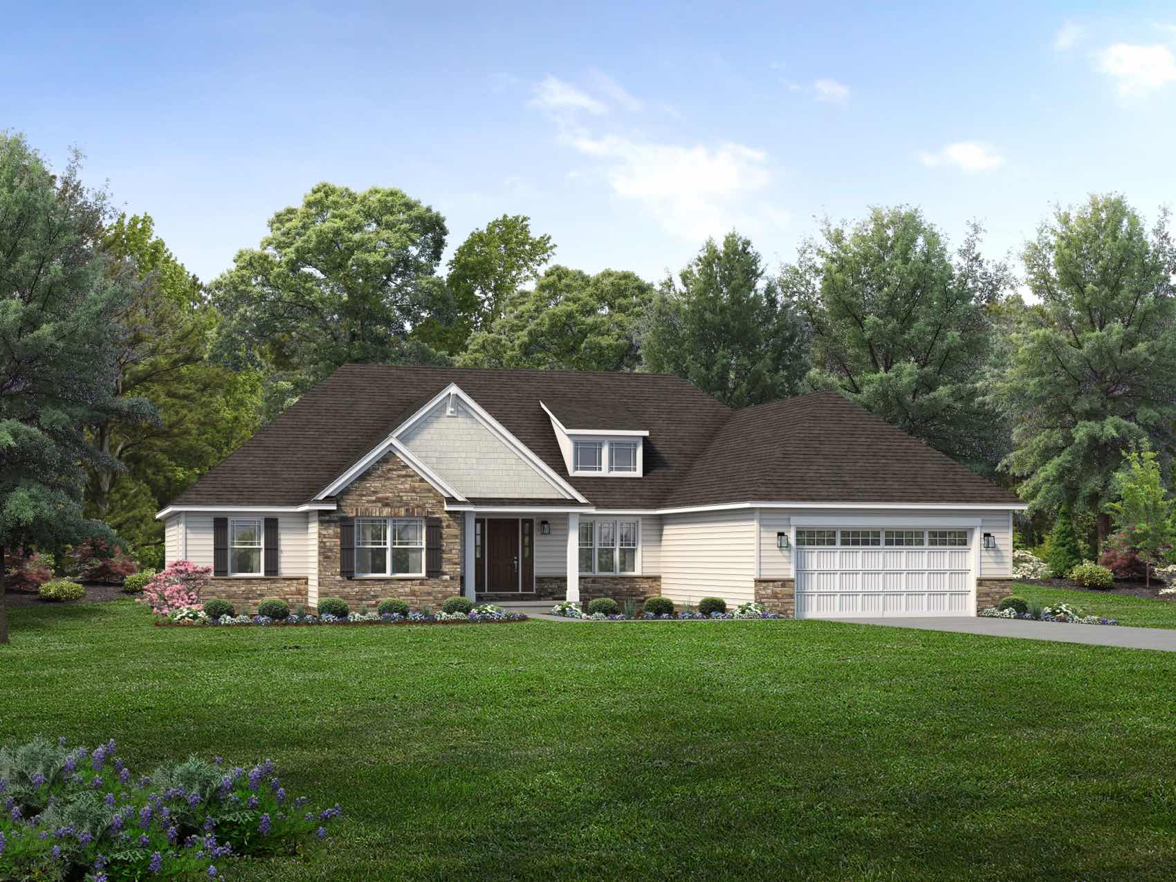 Litchfield Floor Plan Ranch Custom Home Wayne Homes