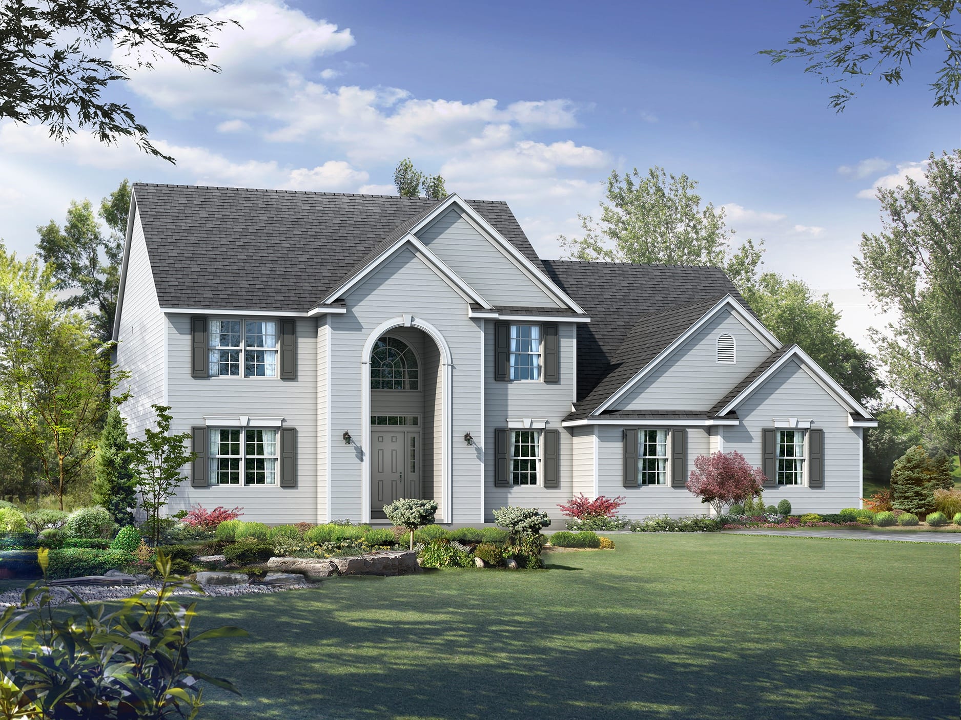 Winchester Floor Plan TwoStory Master Down Home Wayne Homes