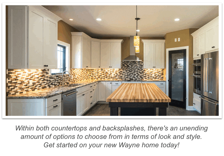Countertop and backsplash inspiration for your home Wayne Homes