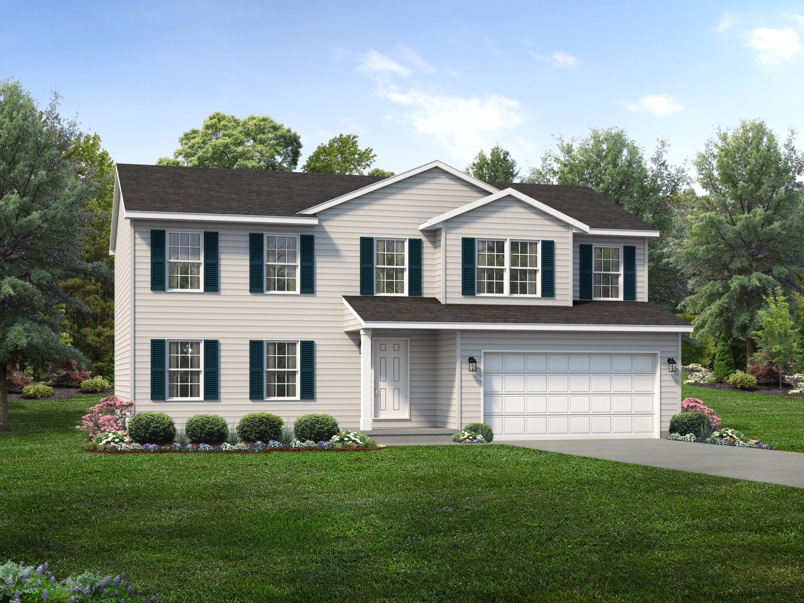 Jamestown Floor Plan TwoStory Custom Home Wayne Homes