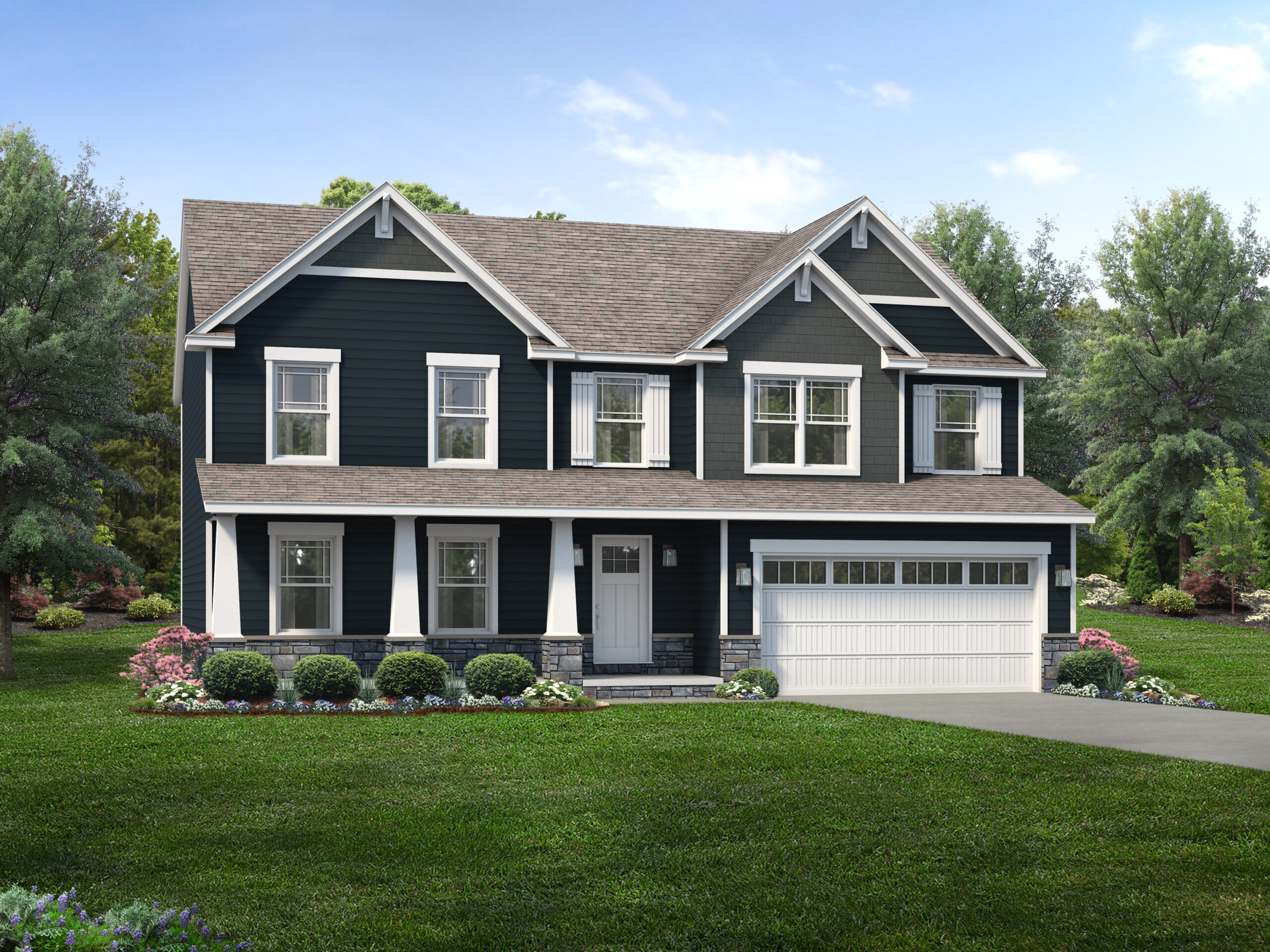 Jamestown Floor Plan TwoStory Custom Home Wayne Homes