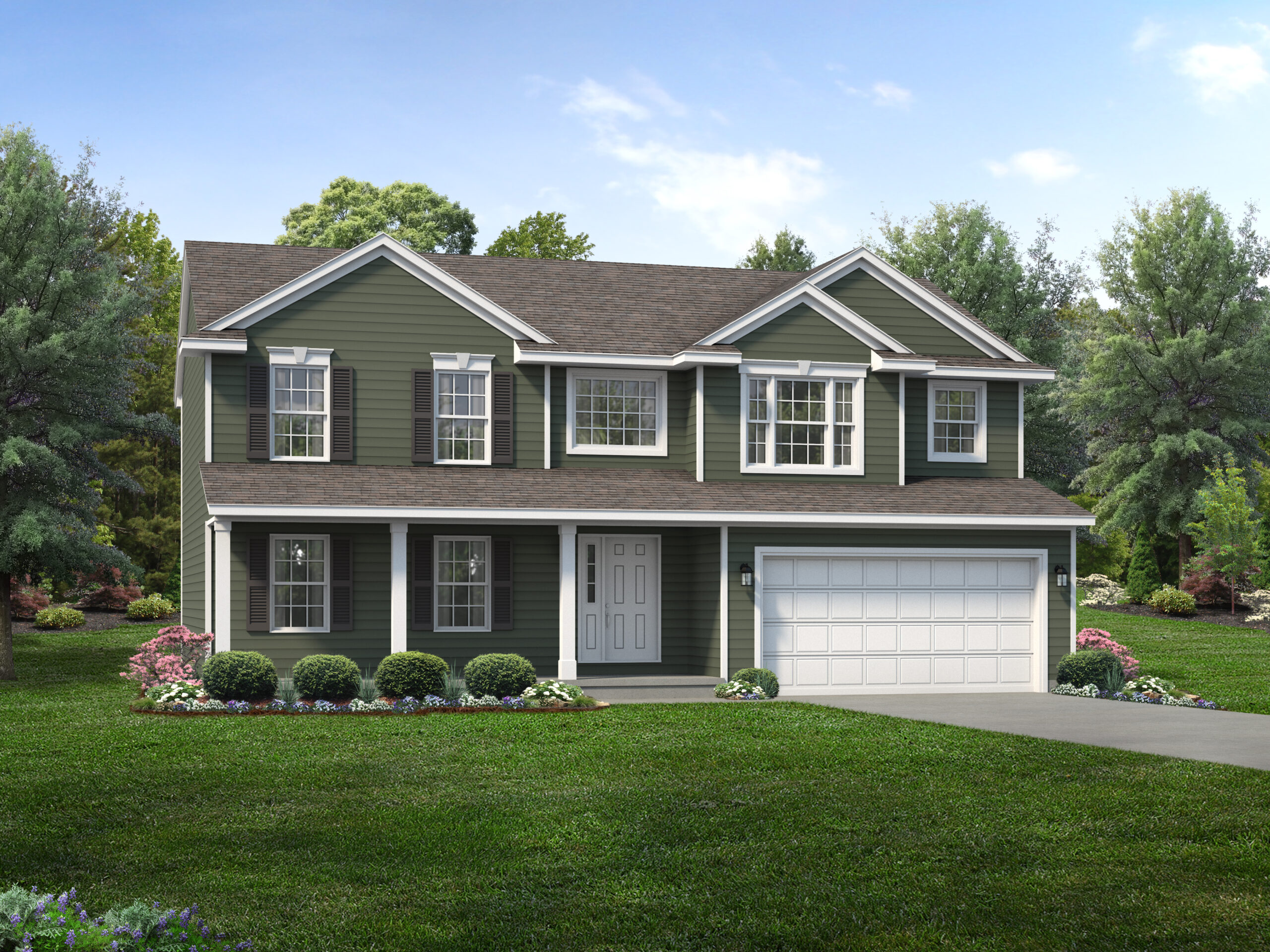 Jamestown Floor Plan TwoStory Custom Home Wayne Homes