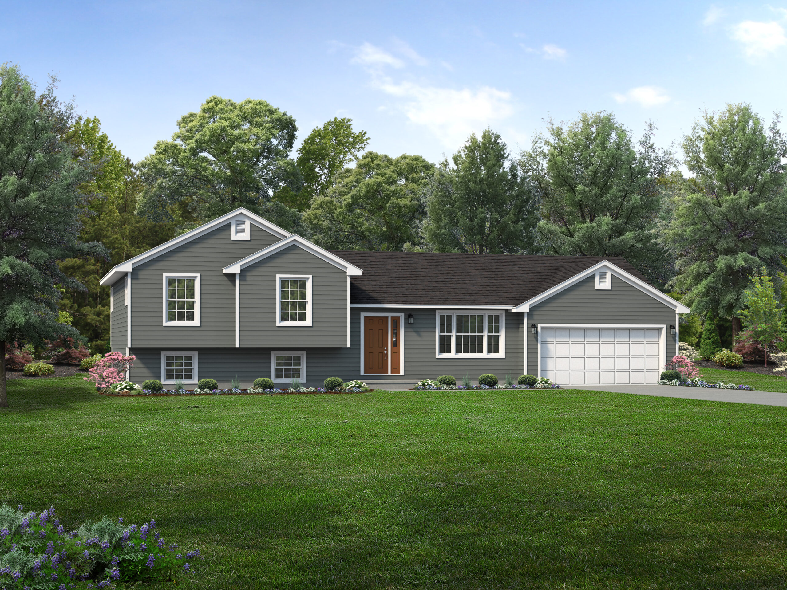 Lexington III Floor Plan SplitLevel Custom Home Wayne Homes