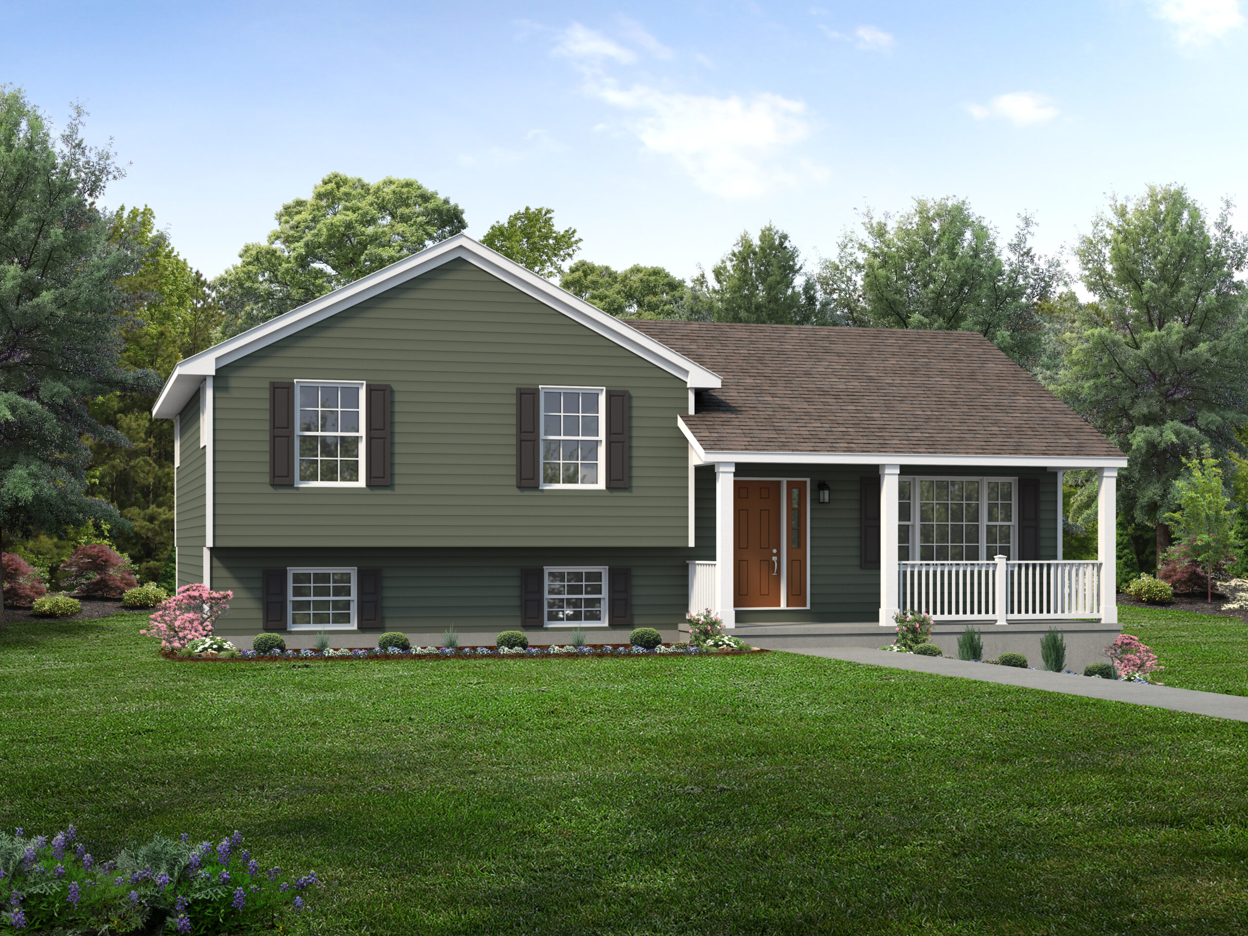 Lexington II Floor Plan SplitLevel Custom Home Wayne Homes