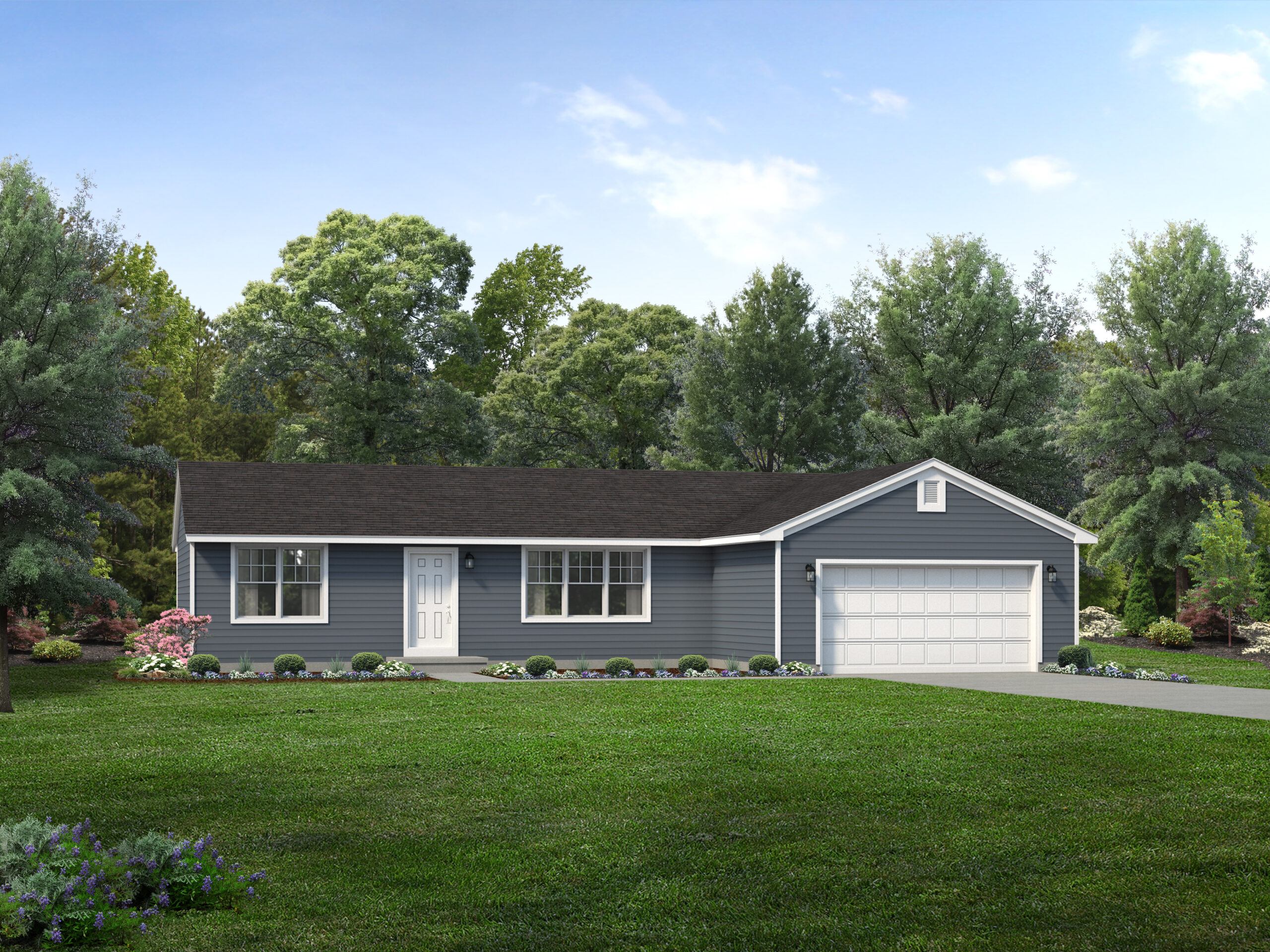 Monroe Floor Plan RanchStyle Home Wayne Homes