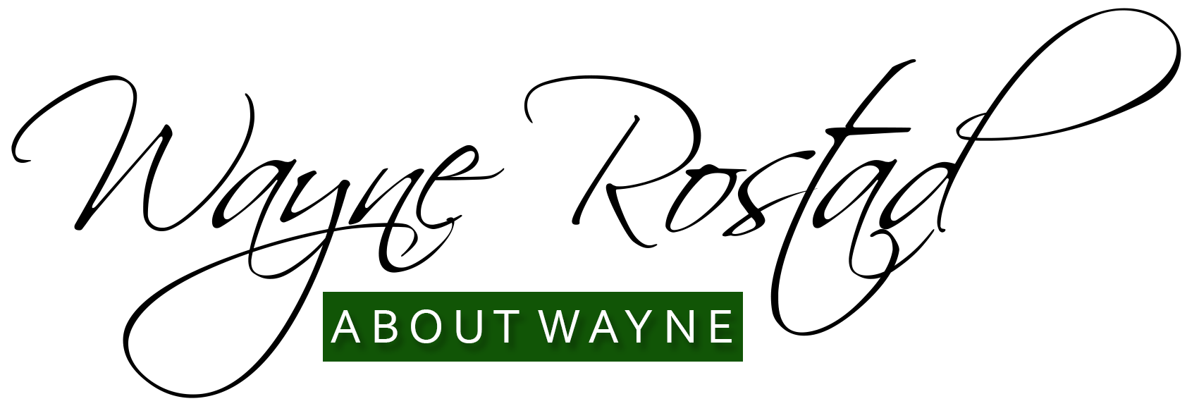 ABOUT WAYNE Wayne Rostad