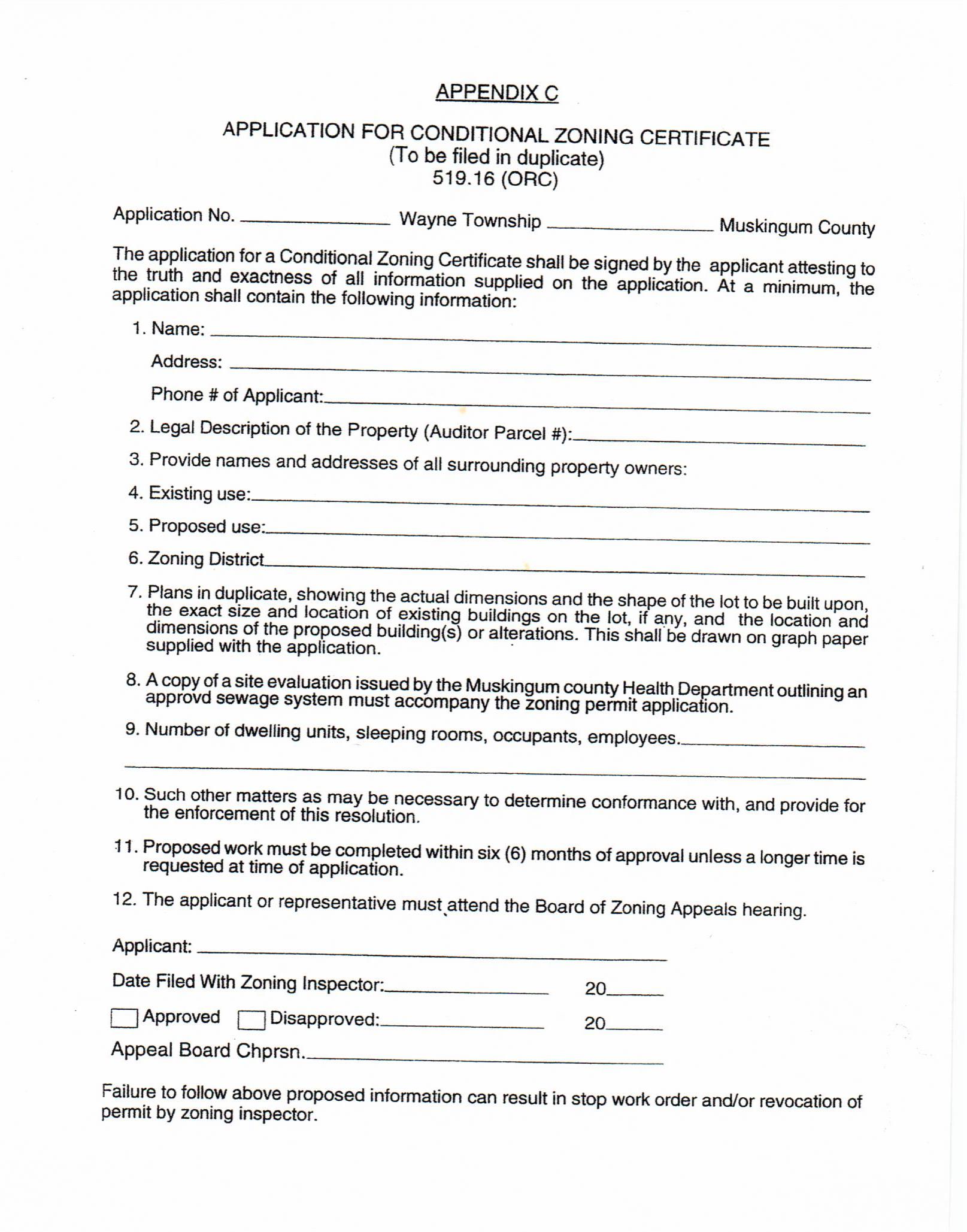 Forms — Wayne Township