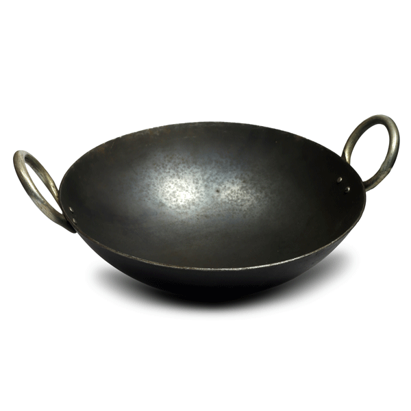 Way to Earth Premium 100 Pure Iron Deep Fry Pan Kadai Pre