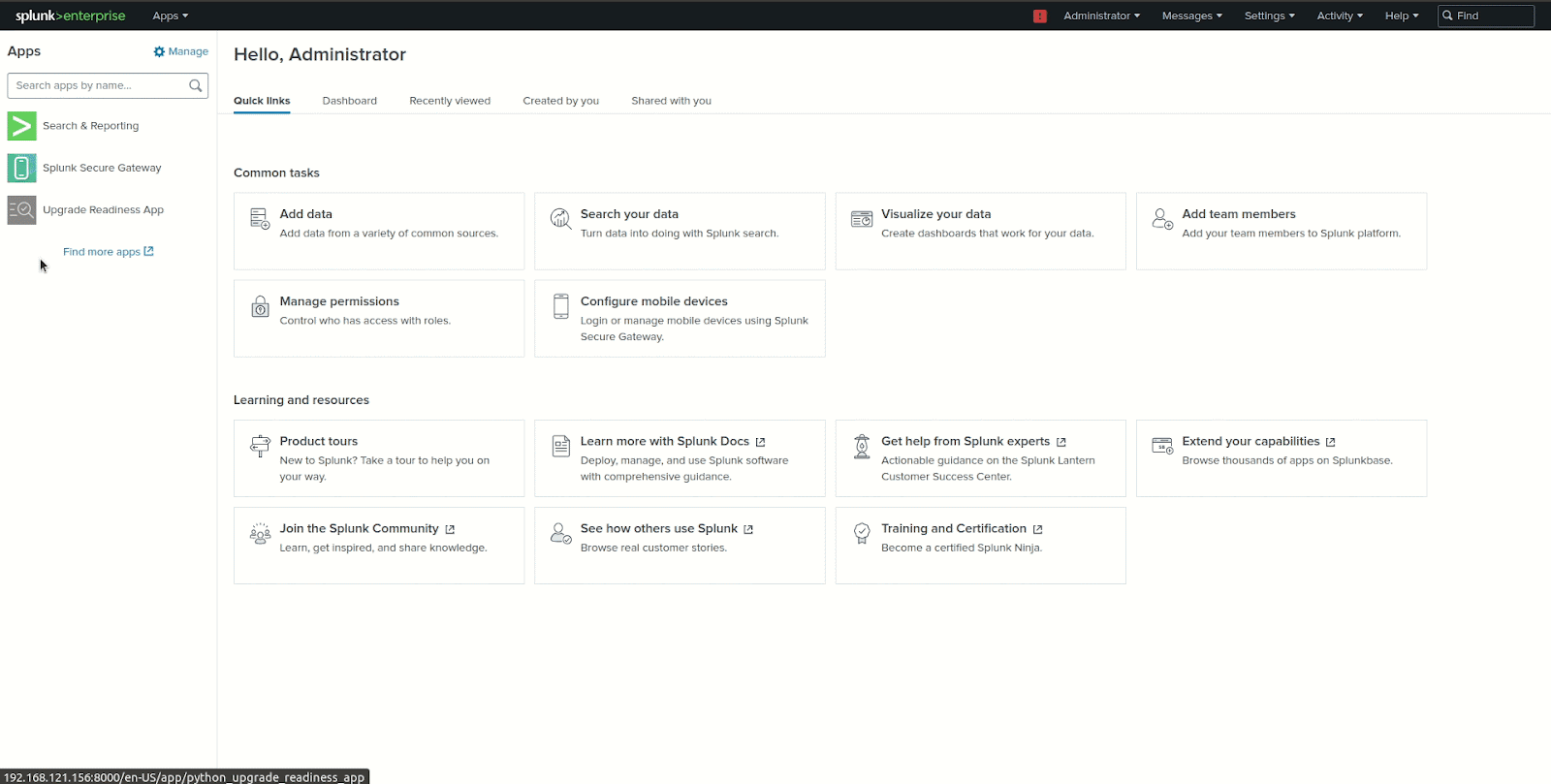 Splunk for extended security monitoring Wazuh