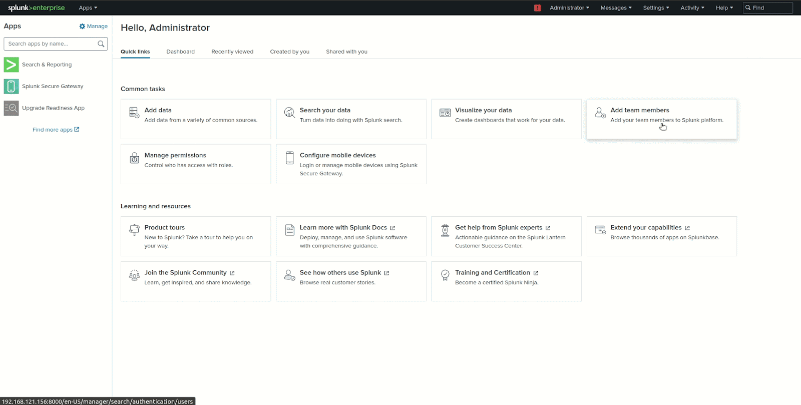Splunk for extended security monitoring Wazuh