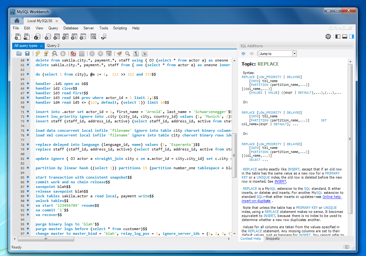 MySQL Workbench 6.0 Help is on the way… The MySQL