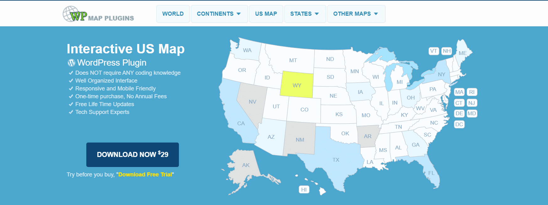 Activity Usa Map Plugin Wordpress WordPress Interactive Map Plugins Wesley Bates
