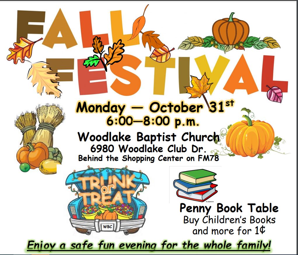 Fall Festival Woodlake Baptist Church