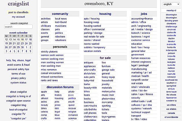 Craigslist Western Ky Search Craigslist Near Me
