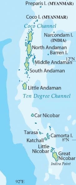 Andaman And Nicobar Islands Map Upsc Islands In India - Lakshadweep, Andaman & Nicobar - Wbpscupsc