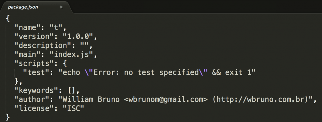 package.json entendendo os scripts | Desenvolvedor NodeJS - William Bruno