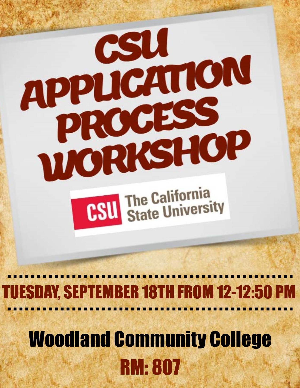 CSU Application Woodland Community College
