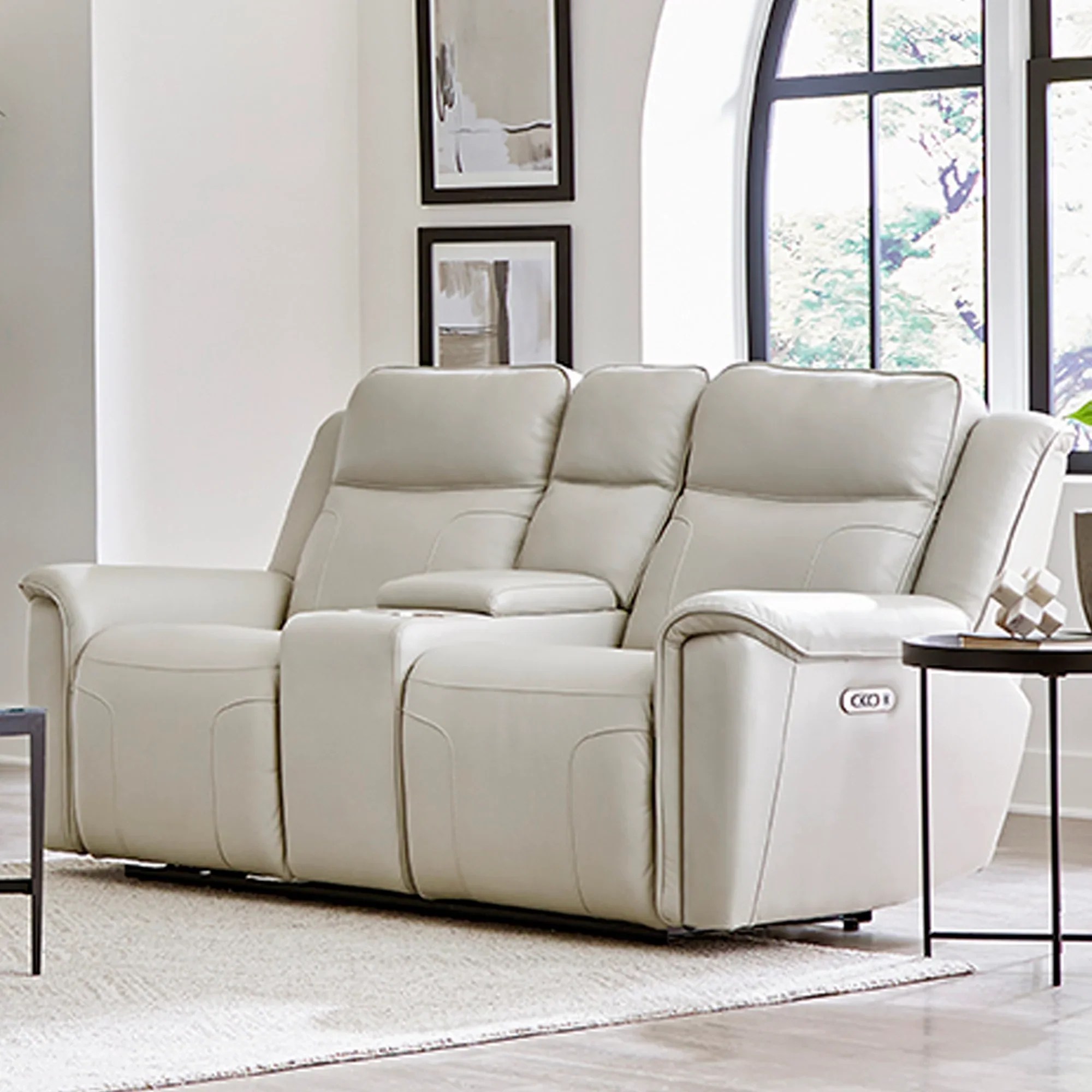 Atlantis Whisper Ivory Power Zero Gravity Sofa & Loveseat WCC