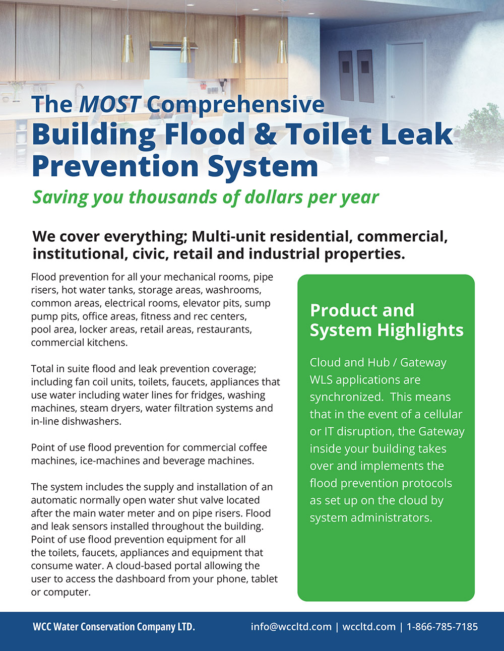 Building Flood & Toilet Leak Prevention System WCCLTD