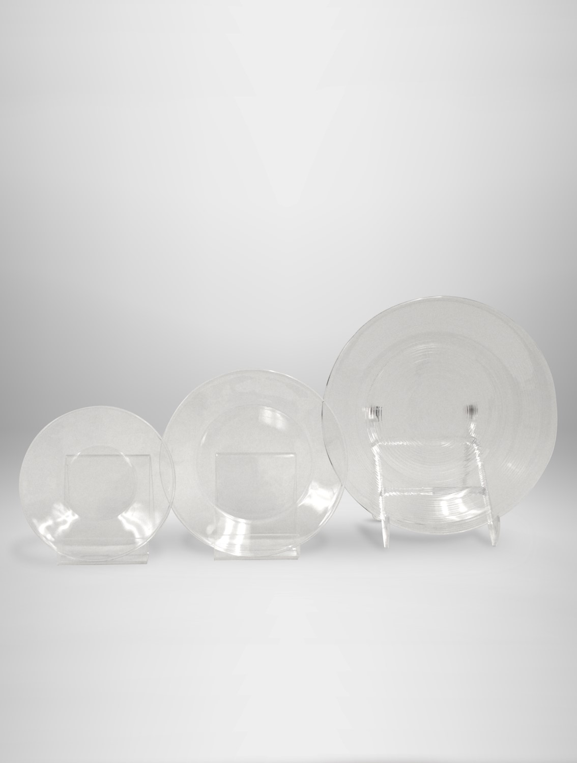 Clear Glass Dinnerware West Coast Event Productions, Inc.