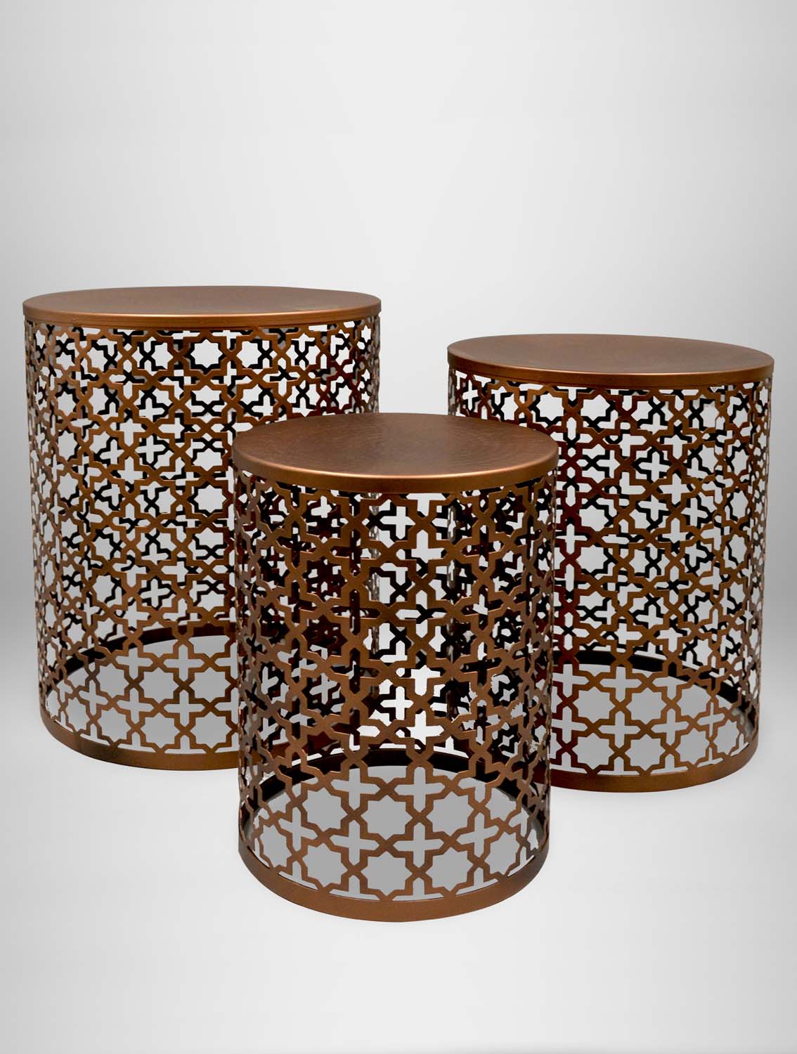 Moroccan Bronze Side Tables West Coast Event Productions, Inc.