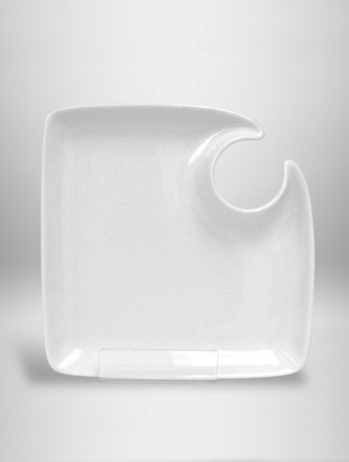 White Ceramic Buffet Plate West Coast Event Productions, Inc.