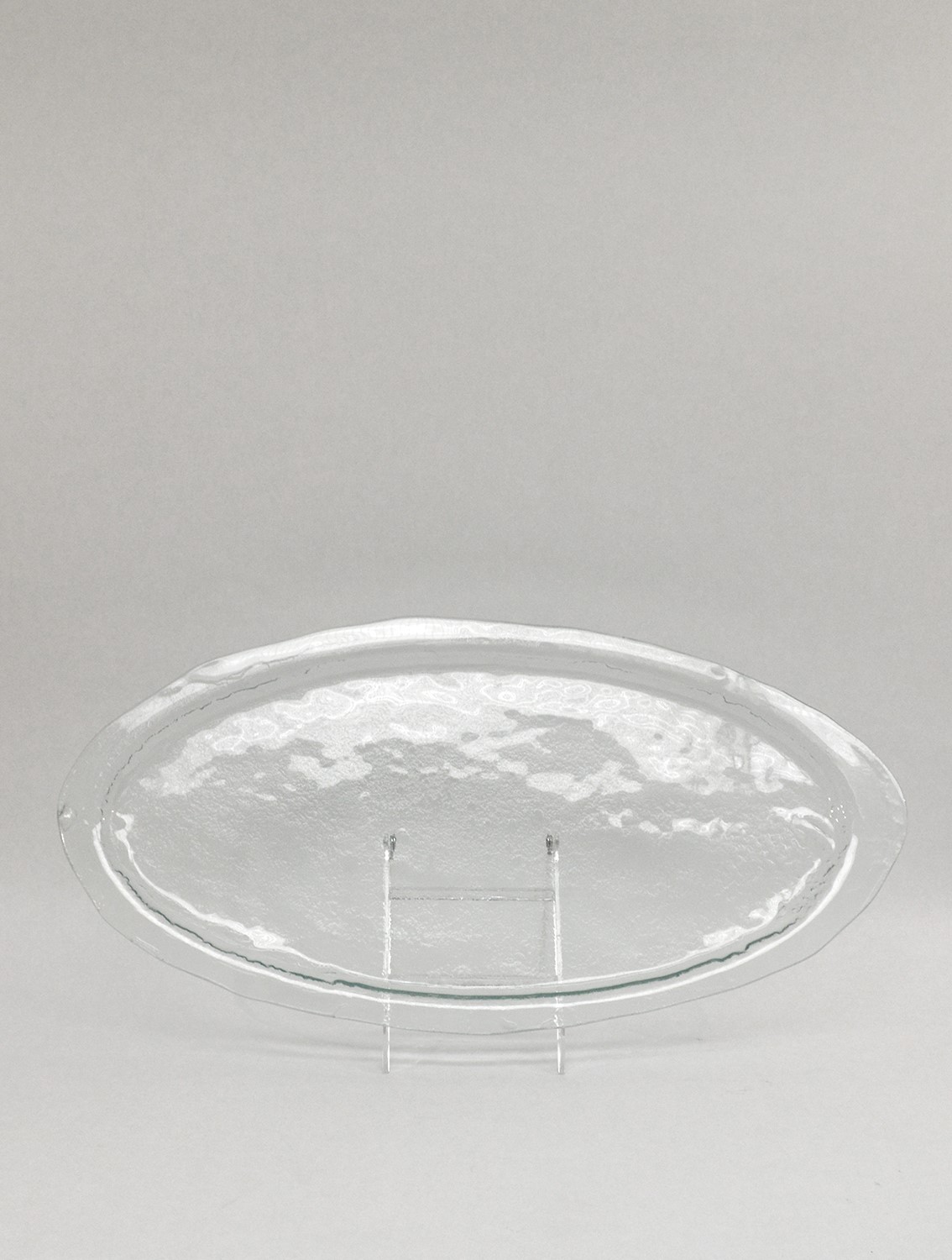 Textured Glass Oval Platter West Coast Event Productions, Inc.