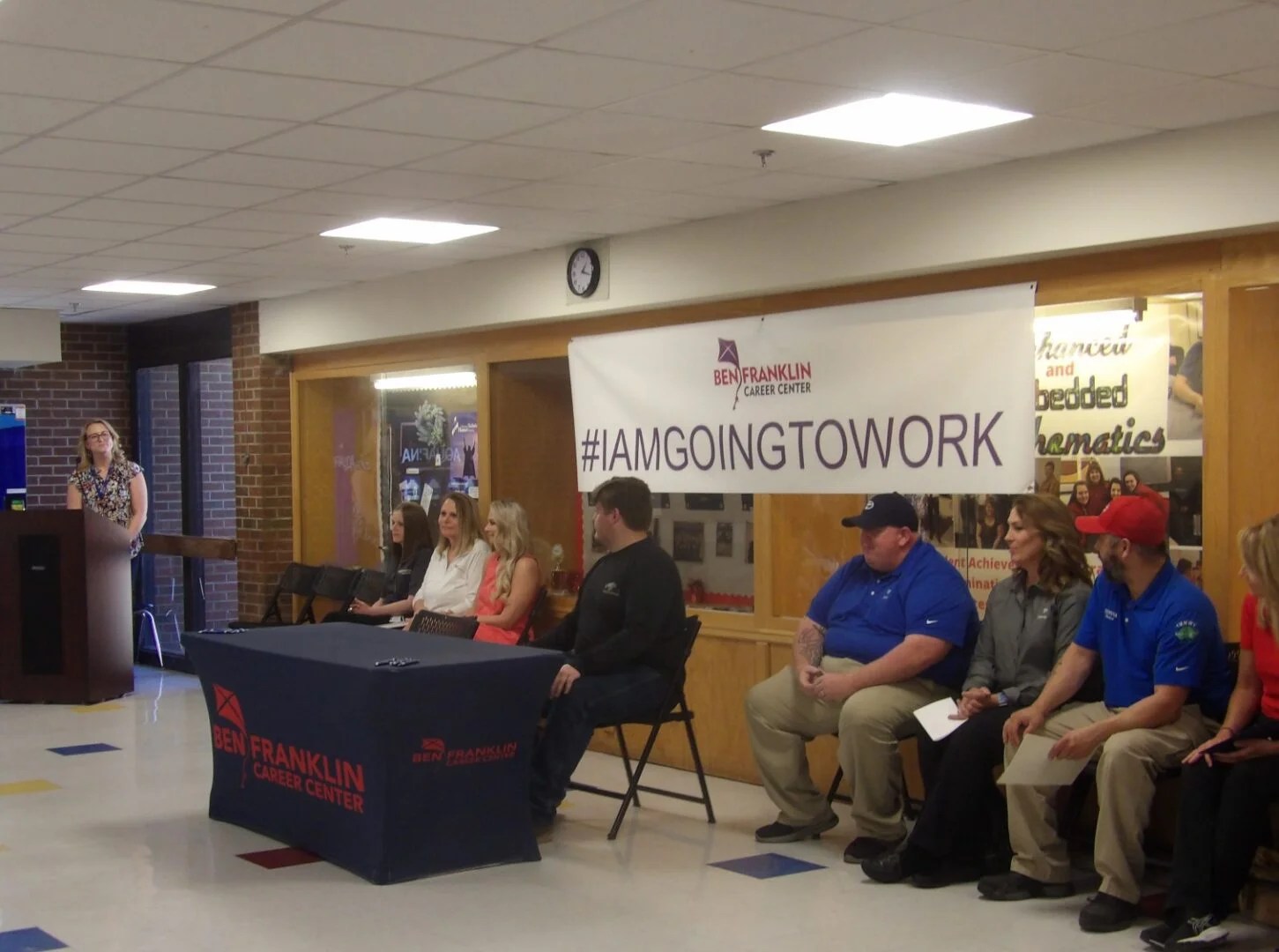 High school students at Ben Franklin Career Center in Kanawha County