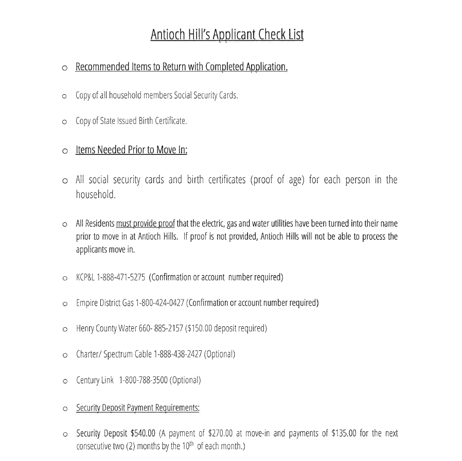 Greenleaf Estates West Central Missouri Community Action Agency