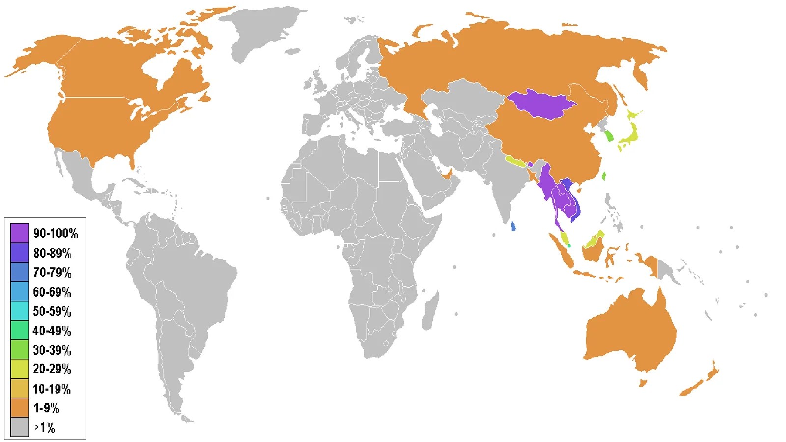 Most Buddhist Countries 2020 Buddhism by country Population, Area