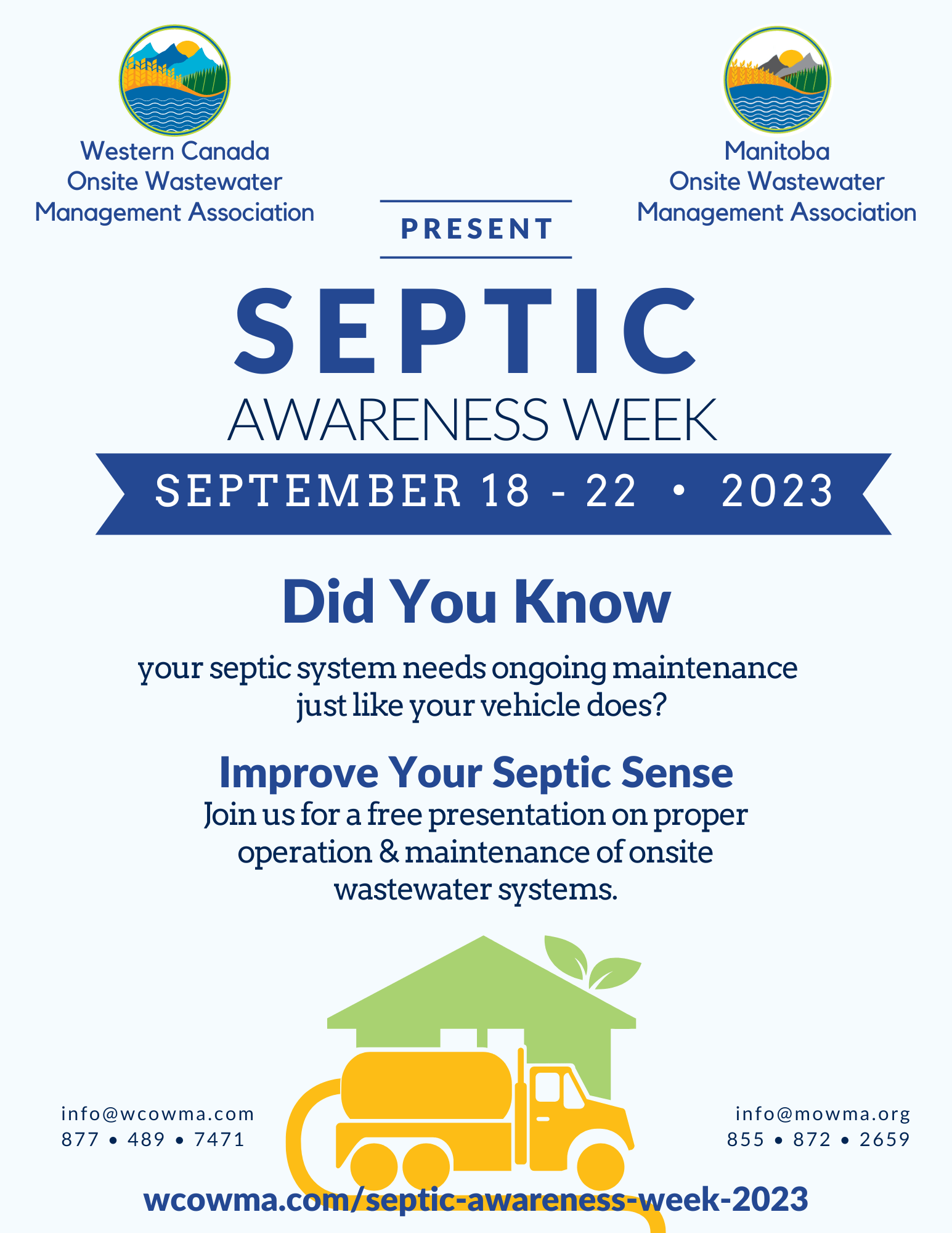 Septic Awareness Week 2023 WCOWMA