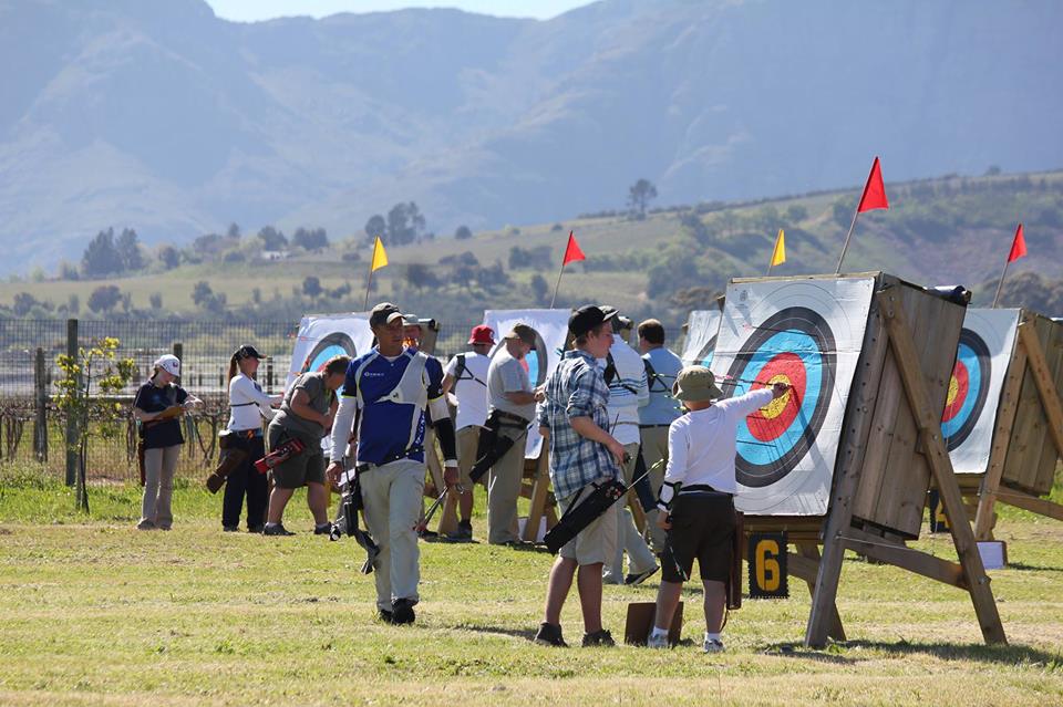 Our archers shooting at targets in tournaments again